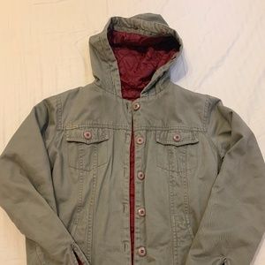 Billabong Olive and Red Small Jacket